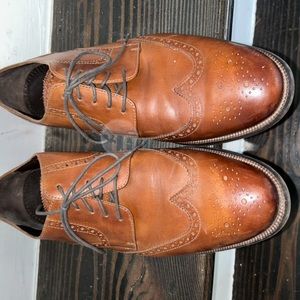 Cole Haan Benton Wingtip Derby II British Tan Leather 11.5 D